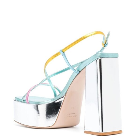 BNIB Haus of Honey Multicolour Platform Sole Sandals, EU 40, US 10 - Picture 2 of 12